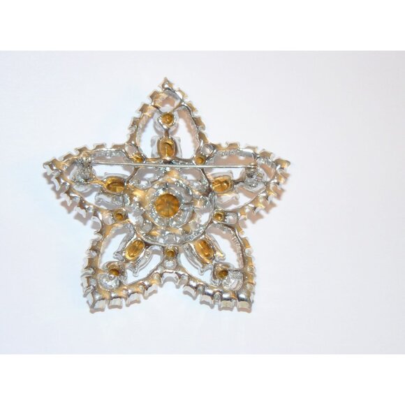 Shiny Star Shaped Large Brooch, Star Brooch, Rhinestone Brooch - Picture 8 of 8